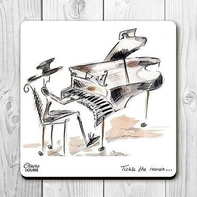 Drinks Coaster - Tickle the Ivories