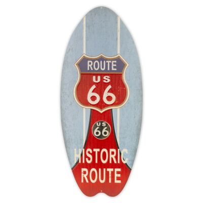 Decorative plate metal wall frame Decoration Route 66 23X53