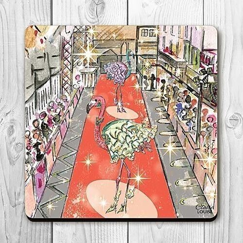 Drinks Coaster - Flamingo In the City