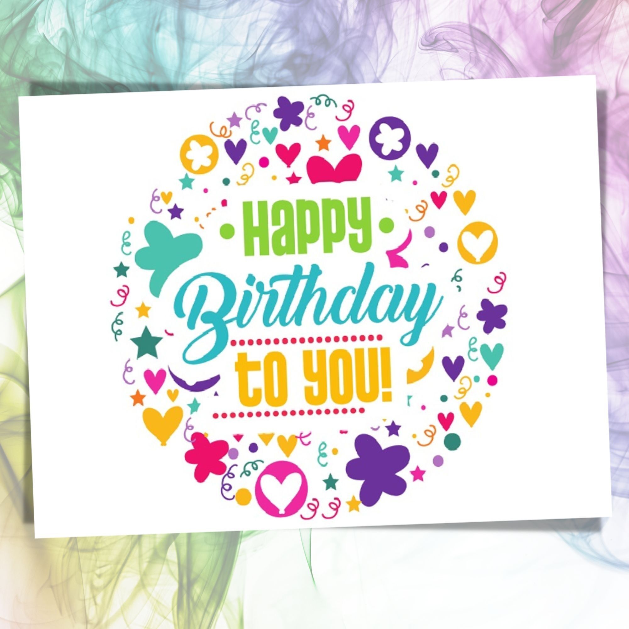 Carte d'anniversaire, carte postale Happy Birthday, carte de voeux d'anniversaire, carte de voeux DIN A6, taille de la carte : 148x105 mm papier FSC