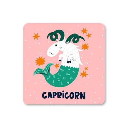 Capricorn Zodiac Coaster pack of 6