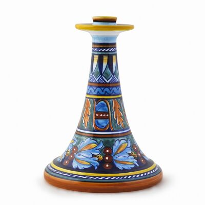 Geometric Ceramic Cone Candle Holder 39E - Handmade in Italy