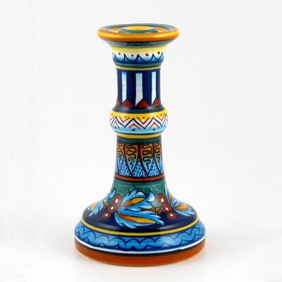 Geometrischer Kerzenhalter aus Keramik 39E - Handgefertigt in Italien