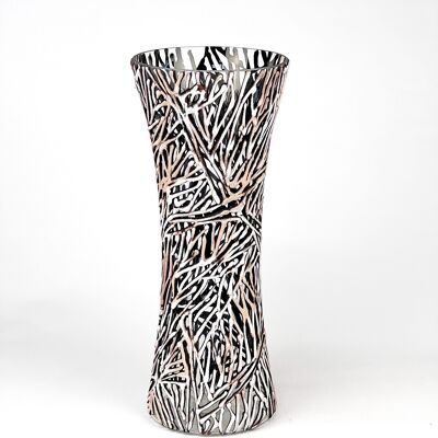 Vase en verre décoratif d'art 7756/360/sh144