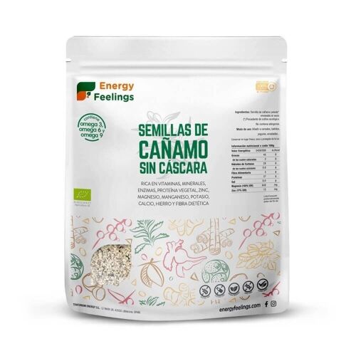 CÁÑAMO SEMILLA SIN CÁSCARA ECO - 1 Kg