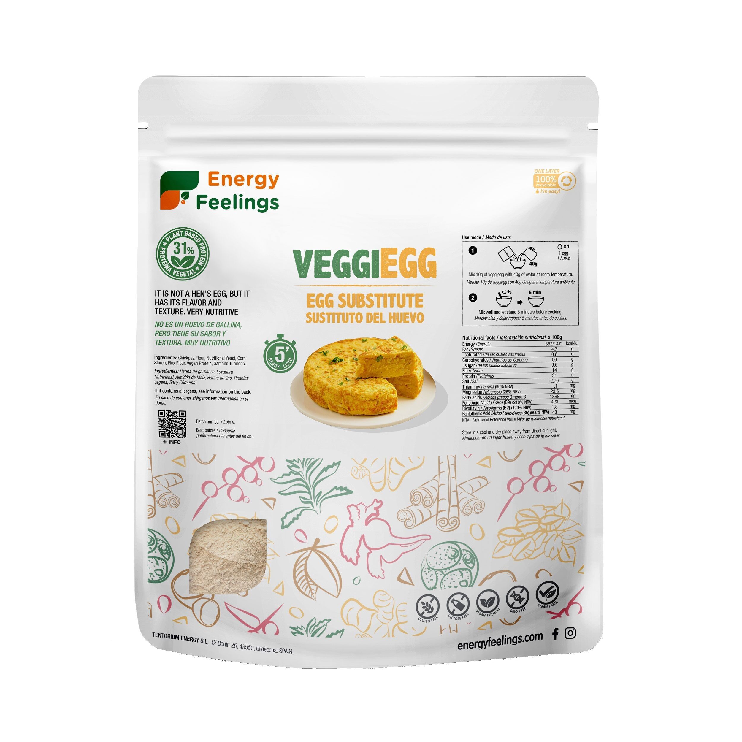 VEGGIEGG HUEVO VEGANO - 360 g