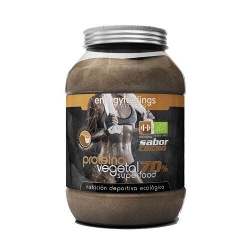 PROTEÍNA VEGANA 73% SABOR CACAO ECO - Bote 1,5 Kg