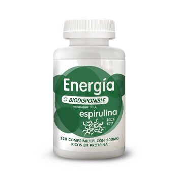 ÉNERGIE BIODISPONIBLE DE LA SPIRULINE BIOLOGIQUE