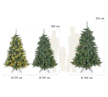 Arbre de Noël artificiel à feuilles persistantes Mesa Spruce | Vert 5