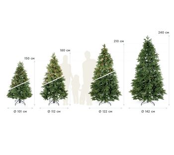 Arbre de Noël artificiel à feuilles persistantes Pin Roswell | Vert 5