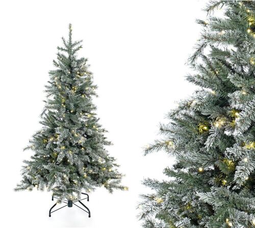 Evergreen Künstlicher Weihnachtsbaum Frost Fichte LED | Weiß