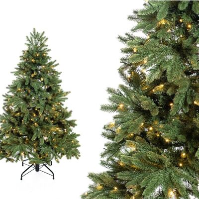 Árbol de Navidad artificial de hoja perenne Pino Roswell LED | Verde