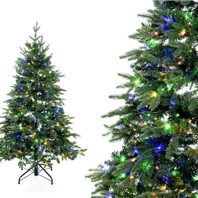 Árbol de Navidad artificial de hoja perenne Sherwood Spruce LED | Verde | 150cm