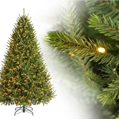 Albero di Natale artificiale sempreverde Abete di Richmond LED | Verde | 228 centimetri