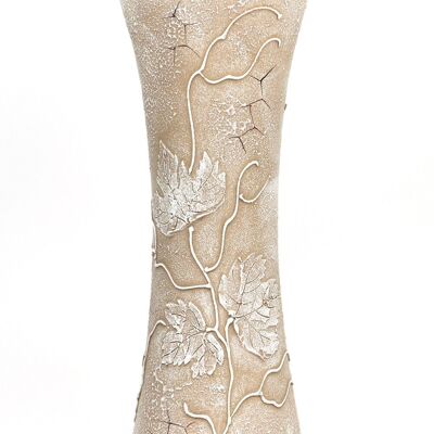Handbemalte Glasvase für Blumen 7756/360/sh216 | Coil-Tischvase Höhe 40 cm