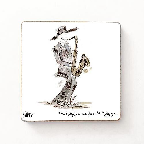Fridge Magnet- Saxophonist