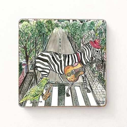 Fridge Magnet - Zebra In The City