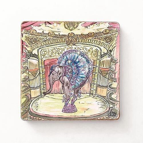 Fridge Magnet - Elephant In the City