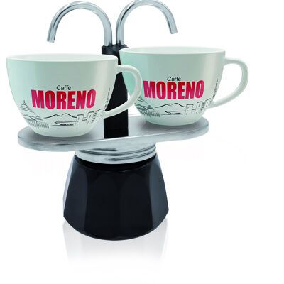 Cooker Alu "Como" with 2 Moreno cups