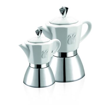 Cuisinière inox/porcelaine "Florence" 8/4 tasses 1