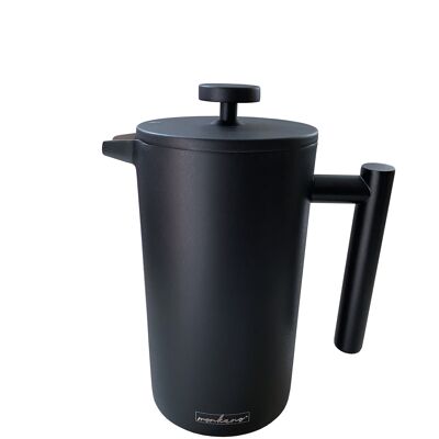 Pressing jug Monza stainless steel black insulating function 800 ml