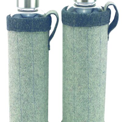 Biberón de vidrio 750 ml gris/antracita