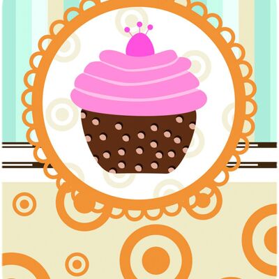 Cupcake con tappetino da cucina