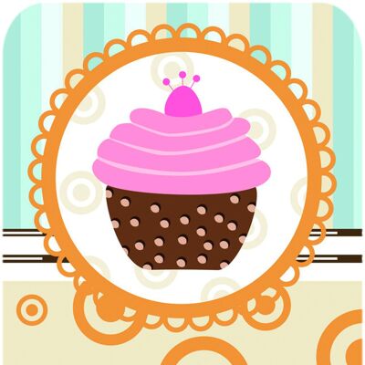 Kitchen mat cupcake