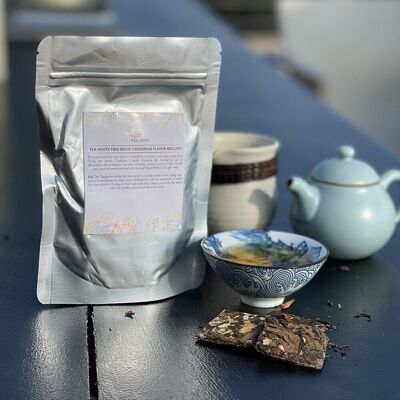 Mini Brick White Tea mit Mandarine 50 gr