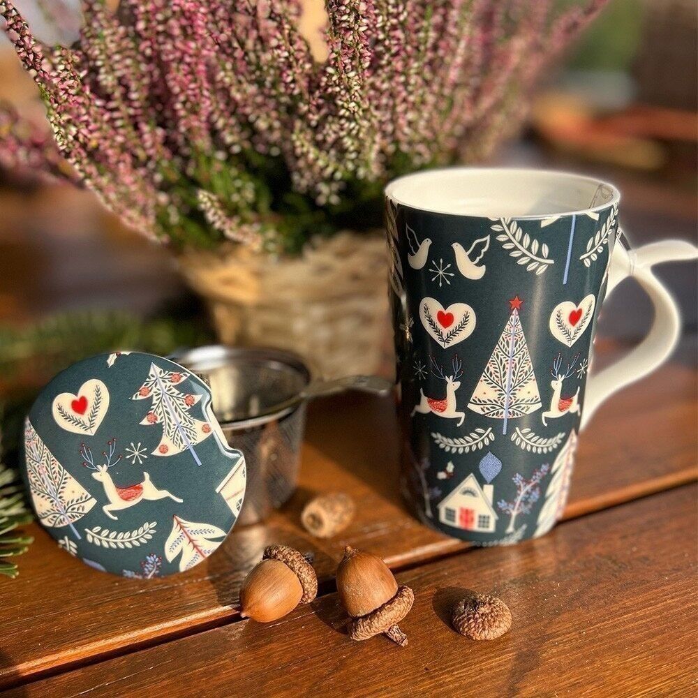 Vaso Noel con filtro de acero 400 ml