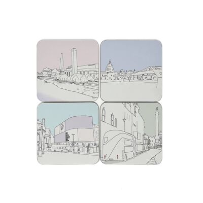 Cityscape Coasters / London Mix