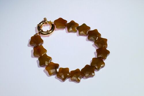 Bracelet Holbox - étoile ocre