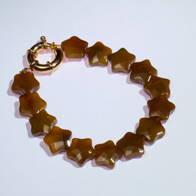 Bracciale Holbox - stella ocra