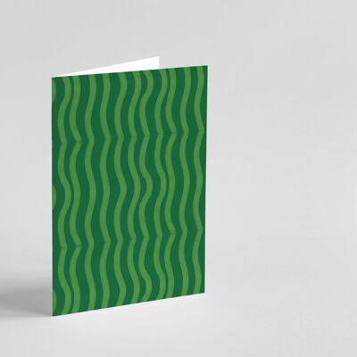 Cartolina d'auguri verde scarabocchio