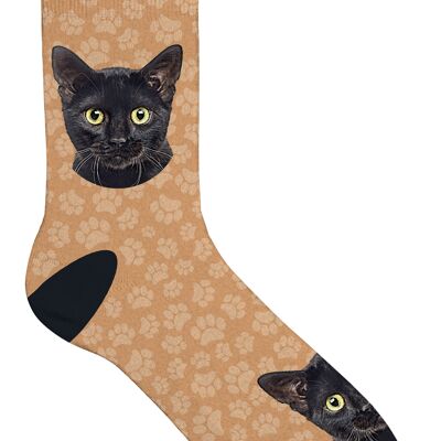 Sock Cat Black 33-38