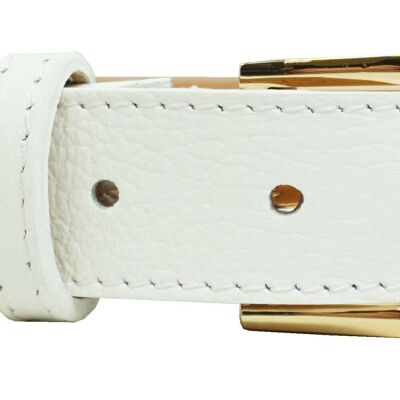 Leather belt White 2230