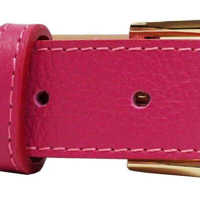 Ceinture en cuir fuchsia 2230