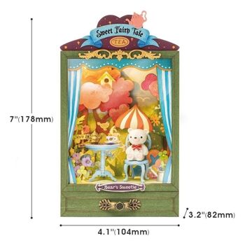 Maison de poupée DIY Bear's Sweetie, Robotime, DS024, 10,4x8,2x17,8 cm 2