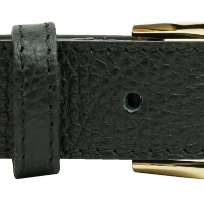 Leather belt Black 2230