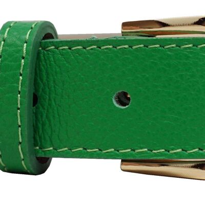 Leather belt Green 2230