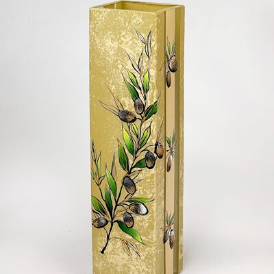 Vase en verre décoratif d'art 6360/400/sh215