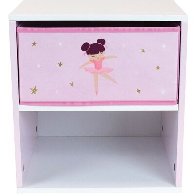 COMODINO BALLERINA CON CASSETTO