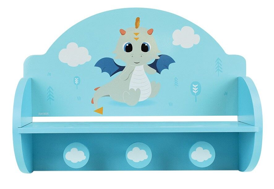 LEON LE DRAGON ETAGERE PORTEMANTEAU BOIS