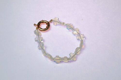 Bracelet Holbox - Croix crystal