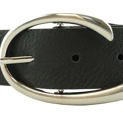 Belt with fancy buckle Black CT3109