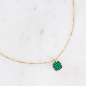 Collier Chloefina - Malachite 3