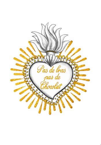 Carte Double 12x17 Ex-Votrucs Pas de bras ..pas de chocolat 1