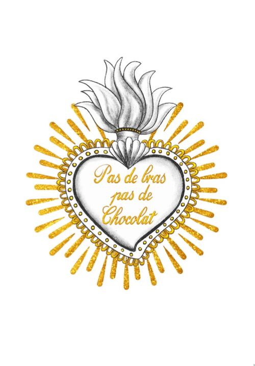 Carte Double 12x17 Ex-Votrucs Pas de bras ..pas de chocolat