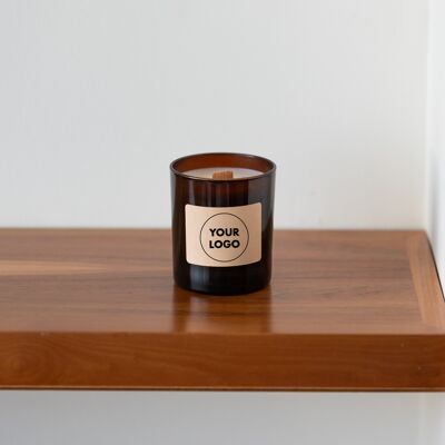 Personalize - Your Logo in our candle - 50h - soy wax