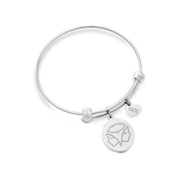 PENDENTIF KULTO ZODIAC SS BANGLE GEMINI